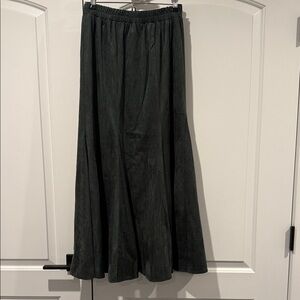 Elegant Green Trumpet Maxi Skirt
